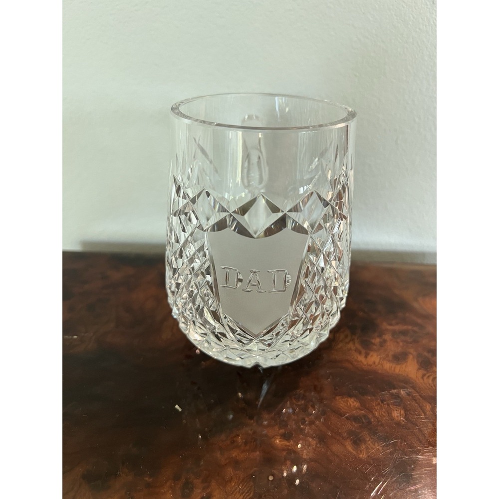 One Vintage WATERFORD CRYSTAL Dunmore Mugs Tankards IRELAND Dad Engraved